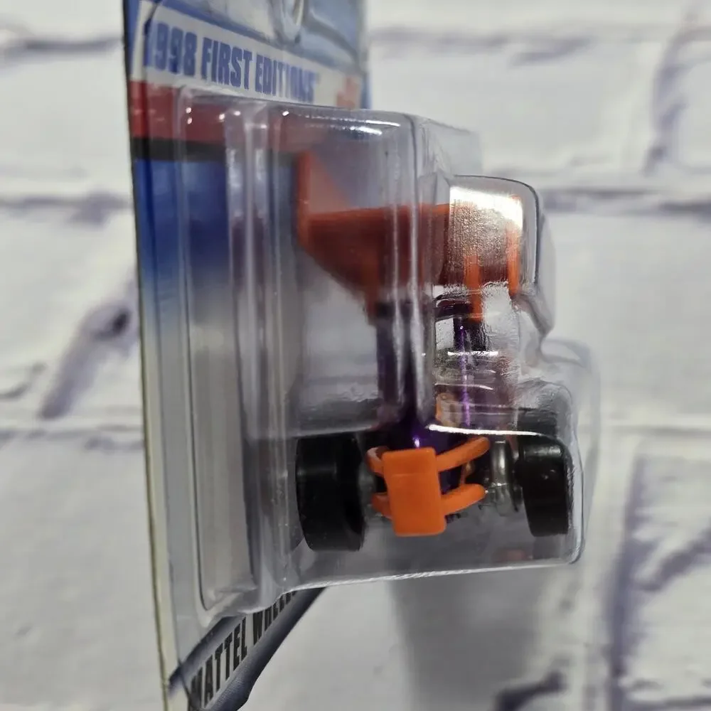 HOT WHEELS SLIDEOUT WINGED SPRINT CAR 1998 FIRST EDITION 2/40 COLLECTOR #640 TUB